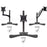 Duronic DM75 Stand for Pole | Attaches to Duronic DM15 DM25 DM35 DM453 Poles | Flat Freestanding Monitor Base for Desk | Heavy Duty Steel | Alternative Installation Solution to Clamp or Grommet Fixing