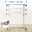 Duronic Sit-Stand Desk TM03T | White Ergonomic Desk | Multi-Use Home Office Table on Wheels | For both Adults & Children | 88x50cm Platform | Portable | Adjustable Height 73-107cm | 15kg Capacity…