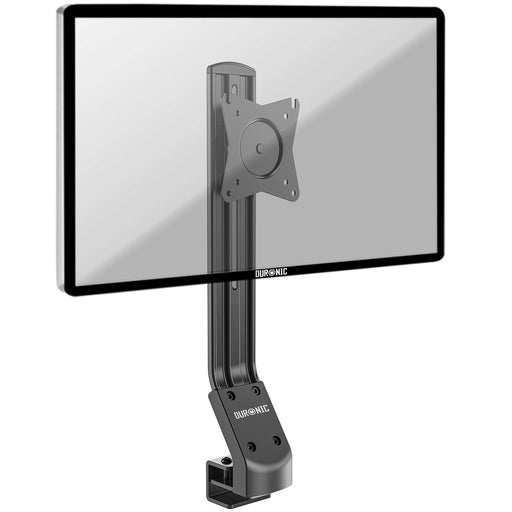 Duronic DM12X1 Monitor Arm Stand, Low Profile, 17 - 30 inch Single LCD LED Desk Mount Bracket with Tilt and Swivel (Tilt +15°/-15°,Rotate 360°)