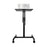 Duronic Projector Stand WPS20 | Adjustable Floor Table Tray on Wheels Only | Tall Moveable Laptop Trolley | 5kg Capacity