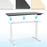 Duronic Sit Stand Desk Frame TM23 WE | Electric Standing Office Table | Frame ONLY | Height Adjustable 60-125cm | Ergonomic Workstation | WHITE | Memory Function | Dual Motor / 3 Stage
