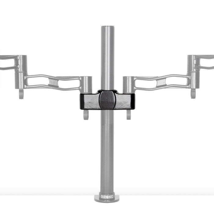 Duronic Dual Arm Holder DM35SPL | Joint Attachment Suitable for All DM35 Monitor Arms | Joins 2x DM35 Arms Together for Mounting onto Desk Mount Pole | BLACK | Steel