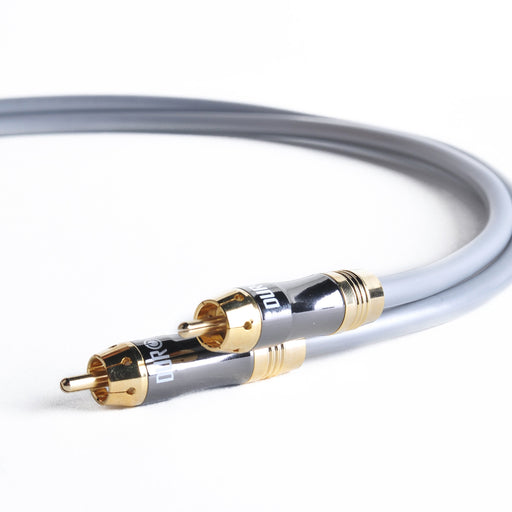 Duronic RCA Audio Cable 1R003/2-24k Gold Series 2M Male to Male RCA Audio Cable (2 METRES)
