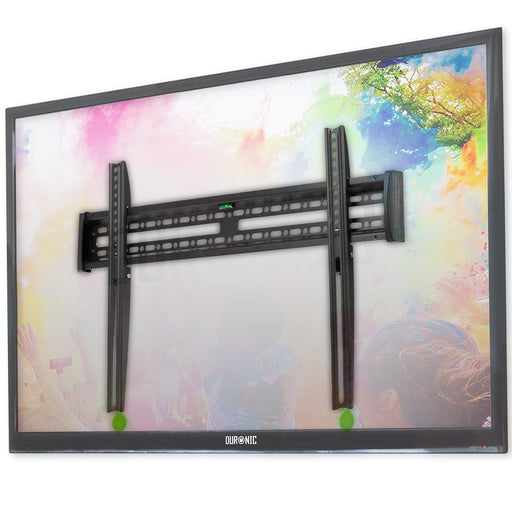 Duronic TVB121M TV Bracket, Wall Mount for 37-65" Television Screen, Low 3cm Profile, Fits up to 600x400mm, For Flat Screen (50kg)