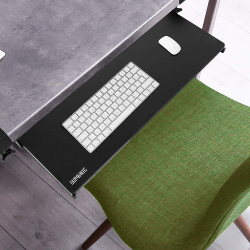 Duronic Keyboard Drawers DKTPX2 Desk Extender with Keyboard Pull Out Tray Ergonomic Under Desk Drawer for Keyboards Mouse Improved Posture