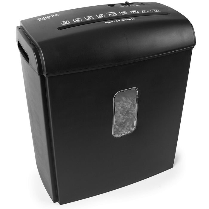 Duronic Paper Shredder PS815 | Cross Cut | Electric | 8X A4 Sheets at a Time | 15L Bin | 250W Power | GDPR: Protects Against Data Theft | Thermal Overload Protection | Secure and Efficient Shredding