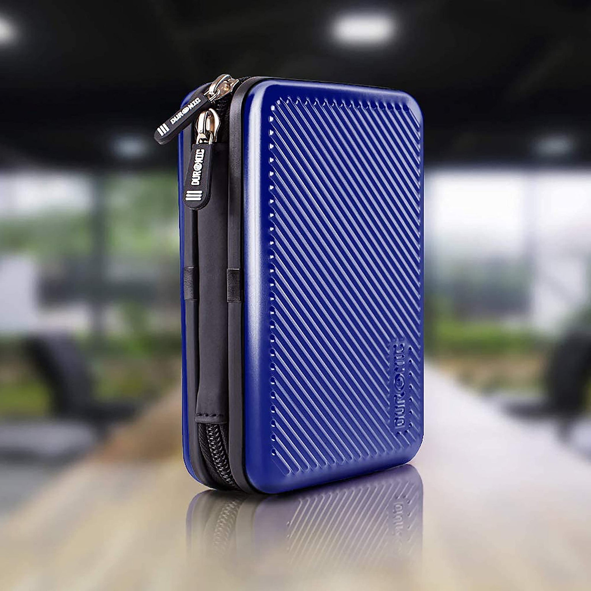 Duronic Hard Drive Case HDC3 /BE, Blue EVA Travel Case for Charger Adapter Power Bank SSD Storage Pouch for Seagate, WD, UnionSine, Toshiba, Sandisk, Samsung Drives 500GB to 5TB