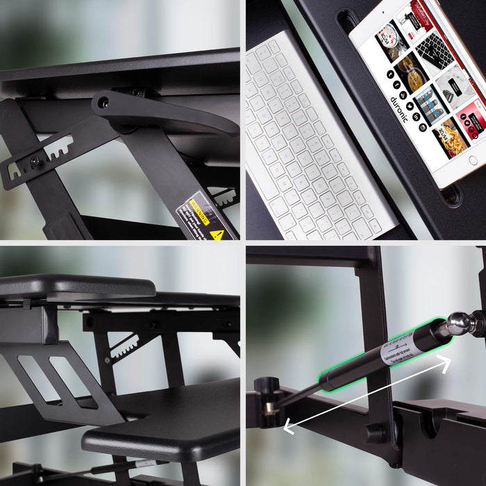 Duronic DML422 Laptop Standaard met Schootkussen | Groot Platform met Draagbaar Ontwerp | Ergonomisch Schootbureau voor Thuis of Kantoor | Gebruik uw Laptop op Schoot, in Bed, het OV of in de Duronic DML422 Laptop Standaard met Schootkussen | Groot Platform met Draagbaar Ontwerp | Ergonomisch Schootbureau voor Thuis of Kantoor | Gebruik uw Laptop op Schoot, in Bed, het OV of in de