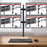 Duronic Quad Monitor Arm Stand DM254 | Multi PC Desk Mount | Steel | Height Adjustable | For Four 13-27 Inch LED LCD Screens | VESA 75/100 | 8kg Per Screen | Tilt -90°/+35°,Swivel 180°,Rotate 360°