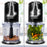 Duronic Mini Chopper | Mini Food Processor CH57 Black | 500W | vegetable Slicer, Baby Food Maker, Vegetable Chopper | 2 x 700ml Blender Bowl with Lid | Quad Stainless Steel Blades - 500W