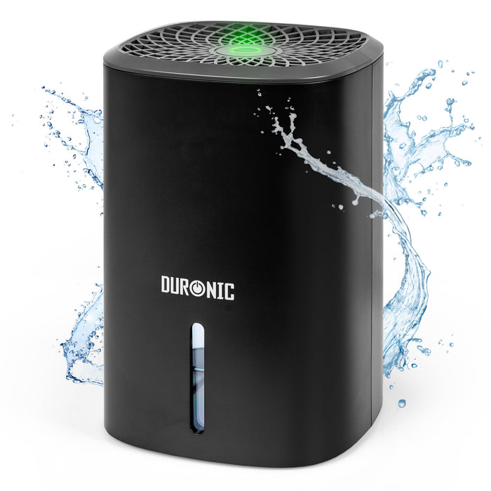 Duronic Compact Eco-Efficient Dehumidifier DH06, 0.8L Capacity, Prevent and Absorb Excess Moisture, Mould, for Home, Kitchen, Bedroom, Garage Black
