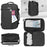 Duronic Laptop Bag LB26 | Max Cabin Size Case | Flight Approved Carry On | 15.6 Inch Internal Padded Laptop MacBook Sleeve | Multiple Compartments | Luggage Strap for Travel | Water-Resistant Backpack