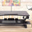 Duronic Sit-Stand Desk DM05D23 | Height Adjustable Office Workstation | 90x57cm Platform | Raises from 15-49cm | Riser for PC Computer Screen, Keyboard, Laptop | Ergonomic Desktop Table Converter