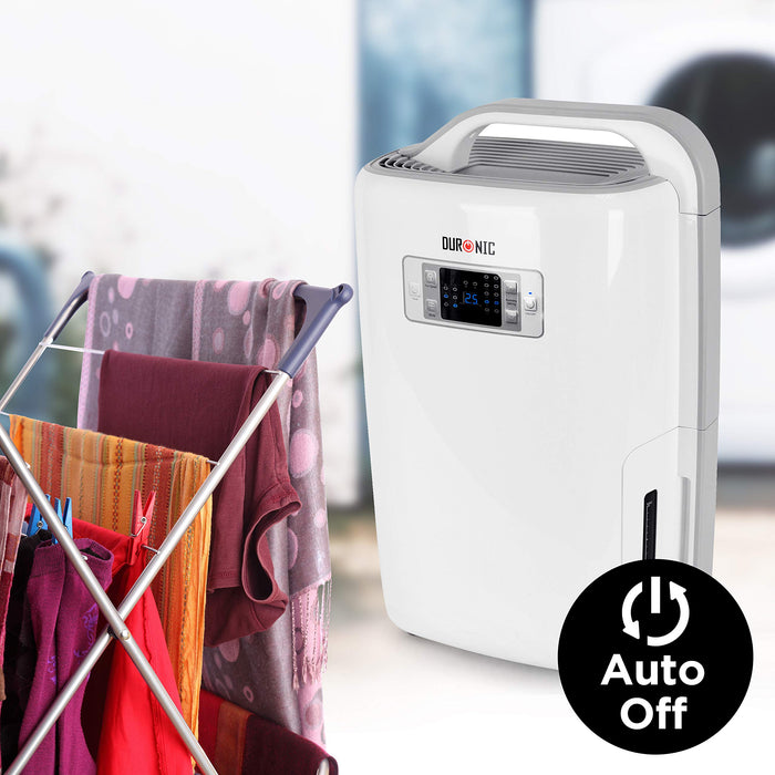 Duronic Dehumidifier DH20 | 20L in a Day | 4L Tank Capacity | Prevent & Remove Mould, Damp and Condensation | Laundry Dryer | Timer | Digital Display | Ultra-Quiet | for Humidity and Moisture Removal