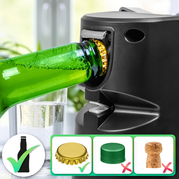 Duronic Electric Can Opener CO60, 3 in 1 Including Bottle Opener and Knife Sharpener,  1 Press Operation, Compact and Sleek Design for Arthritis or Individuals with Limited Mobility