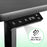 Duronic Sit Stand Desk Frame TM12 BK | Electric Standing Office Table | Frame ONLY | Height Adjustable 71-116cm | Ergonomic Workstation | BLACK | Memory Function | Single Motor / 2 Stage