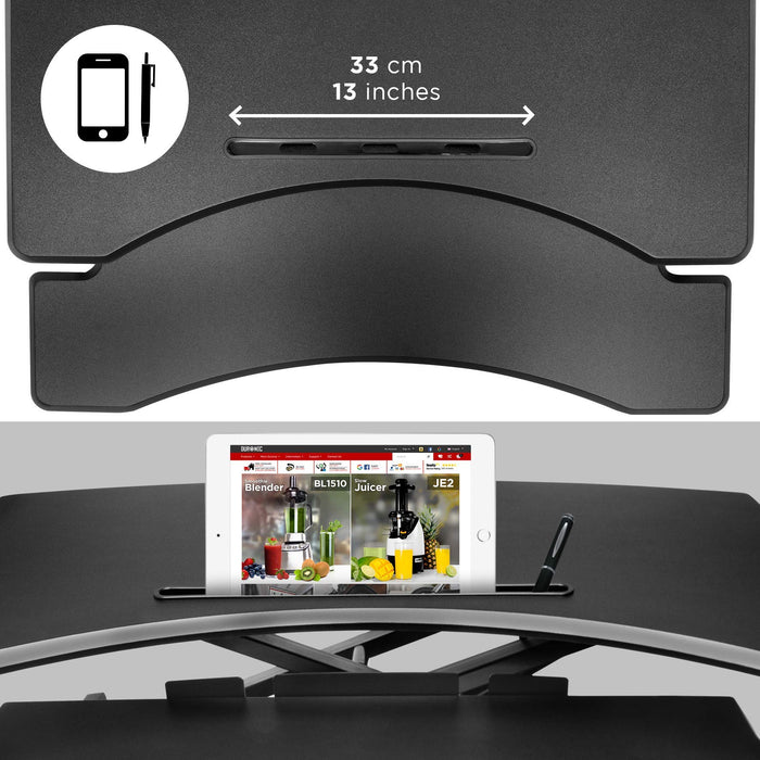 DM05D5 BK Mesa para ordenador | Escritorio Ajustable de 15 a 5 DM05D5 BK Mesa para ordenador | Escritorio Ajustable de 15 a 5