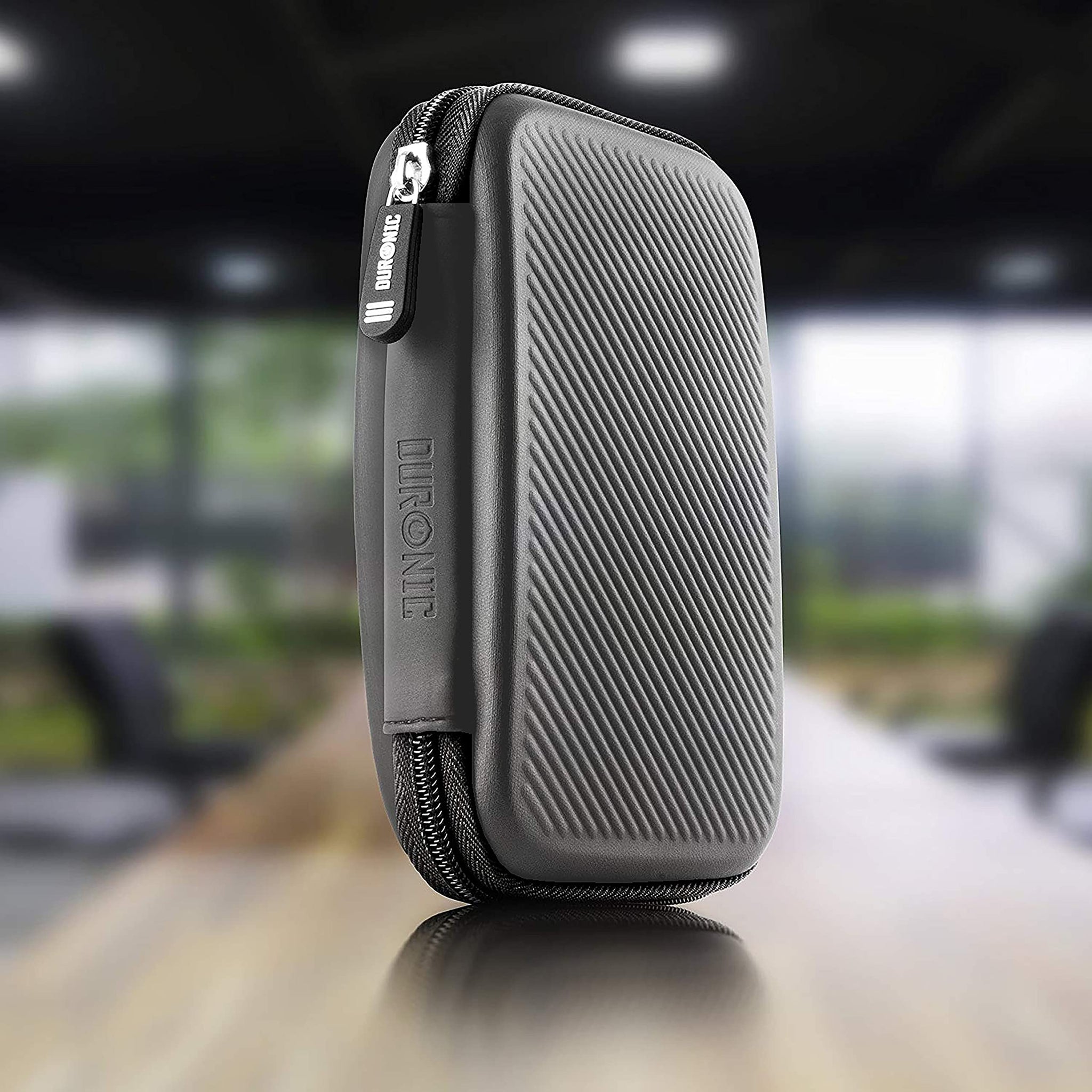 Duronic Portable Hard Drive Case HDC2 /GY Grey EVA Travel Case for Charger Adapter Power Bank SSD Storage Pouch for Seagate, WD, UnionSine, Toshiba, Sandisk, Samsung Drives 500GB to 5TB