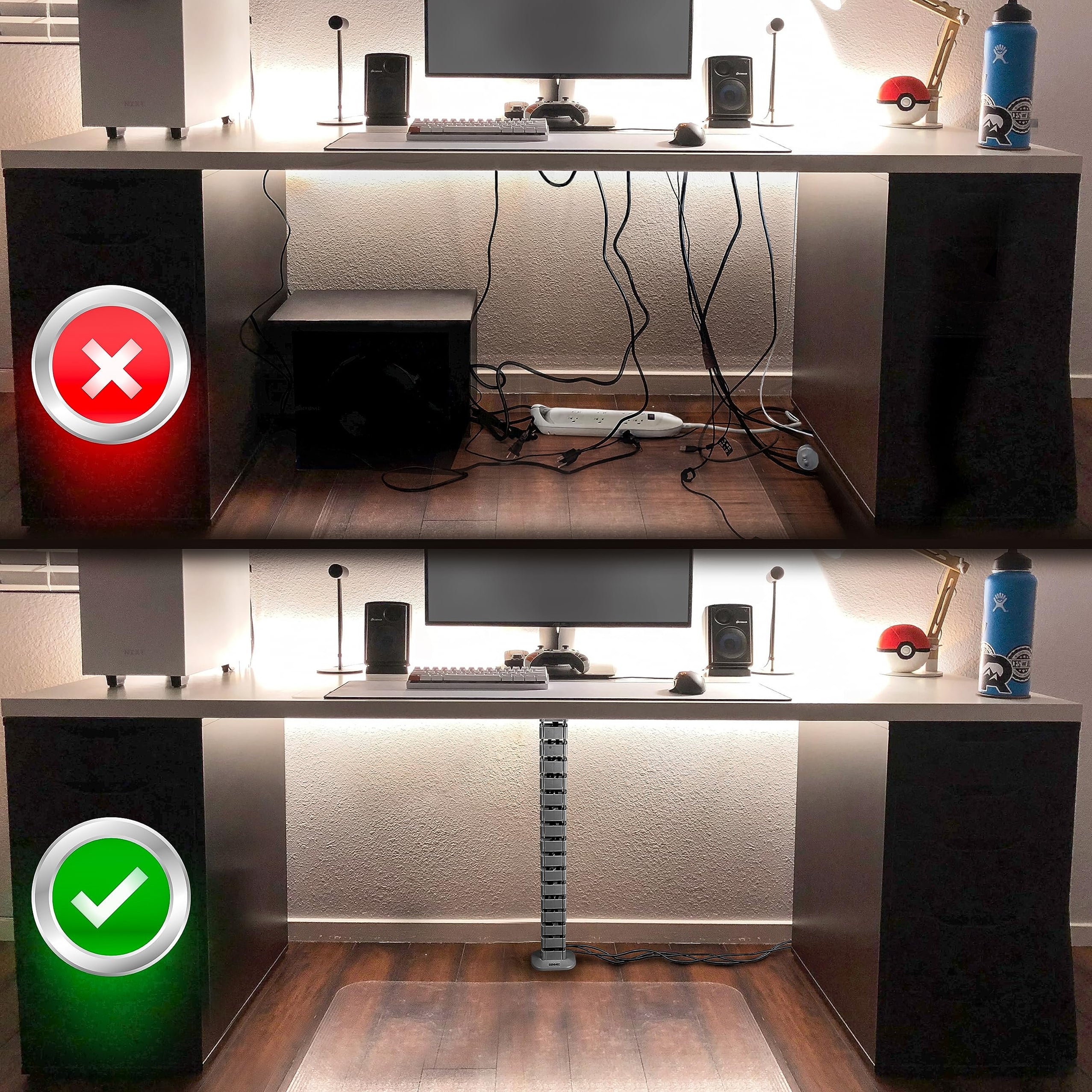 Duronic Cable Management Spine CM1DM SR, Cable Snake for Standing Desk