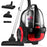 Duronic Bagless Cylinder Vacuum Cleaner VC5010, Cyclonic Carpet and Hard Floor Cleaner, 500W, Lightweight and Low Noise, HEPA Filter, Extendable Hose, Comes with 4 Attachments [Energy Class A+]