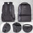 Duronic Laptop Backpack with camo accents and zipper details.