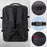 Duronic Cabin Bag LB325 | Max Cabin Size Case | Large Flight Approved Carry On | 14 15 17 Inch Laptop MacBook Sleeve | Multiple Compartments | Luggage Strap for Travel | Water-Resistant Backpack