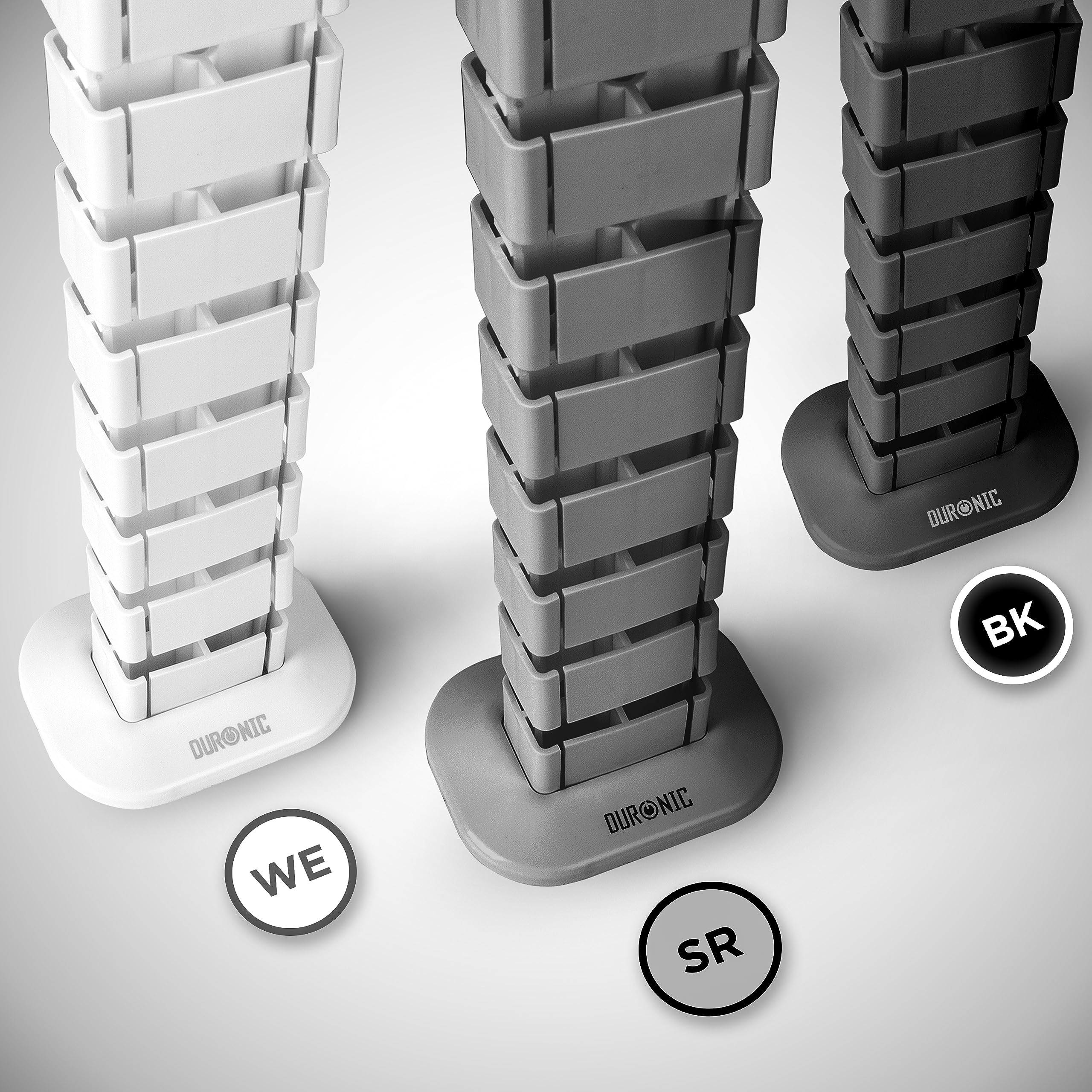 Duronic Under Desk Cable Management CMH2 No Drill Cable Duct for Compu