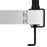 Duronic 4 Screen Monitor Stand with adjustable screw, fitting table thicknesses from 0.5cm to 6.8cm.