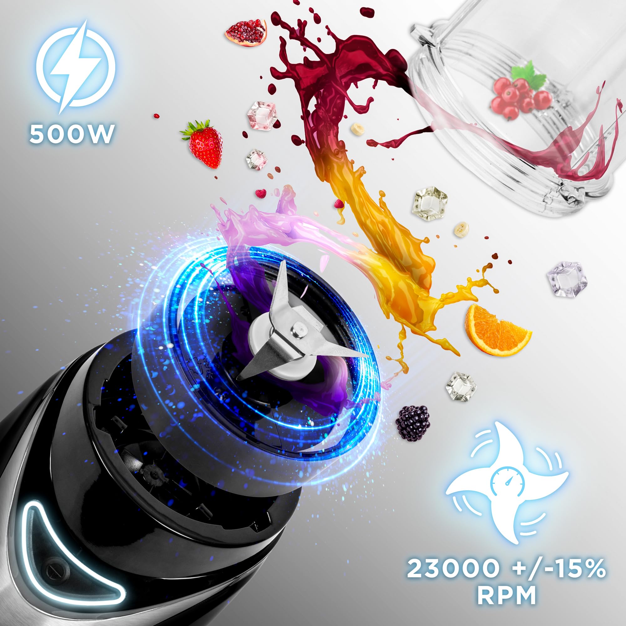 Duronic BL530 personal blender wattage 50OW for blending fruits, vegetables, baby food