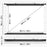 Duronic BPS40 /43 projection screen dimensions wall ceiling mount for tv shows, documentaries, movies