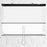 Duronic BPS40 /43 projector screen with arrow to show pull down manually