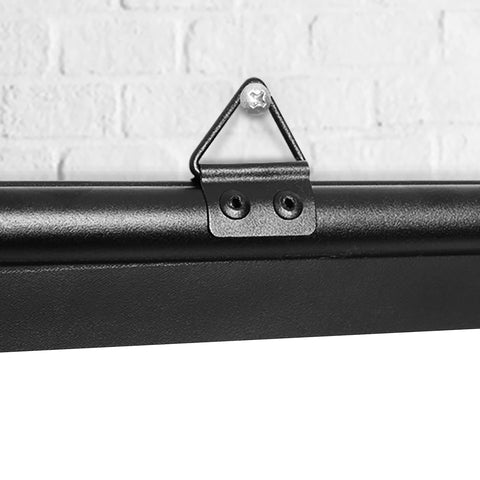 Duronic Bar Projector Screen with a metal triangle bracket.