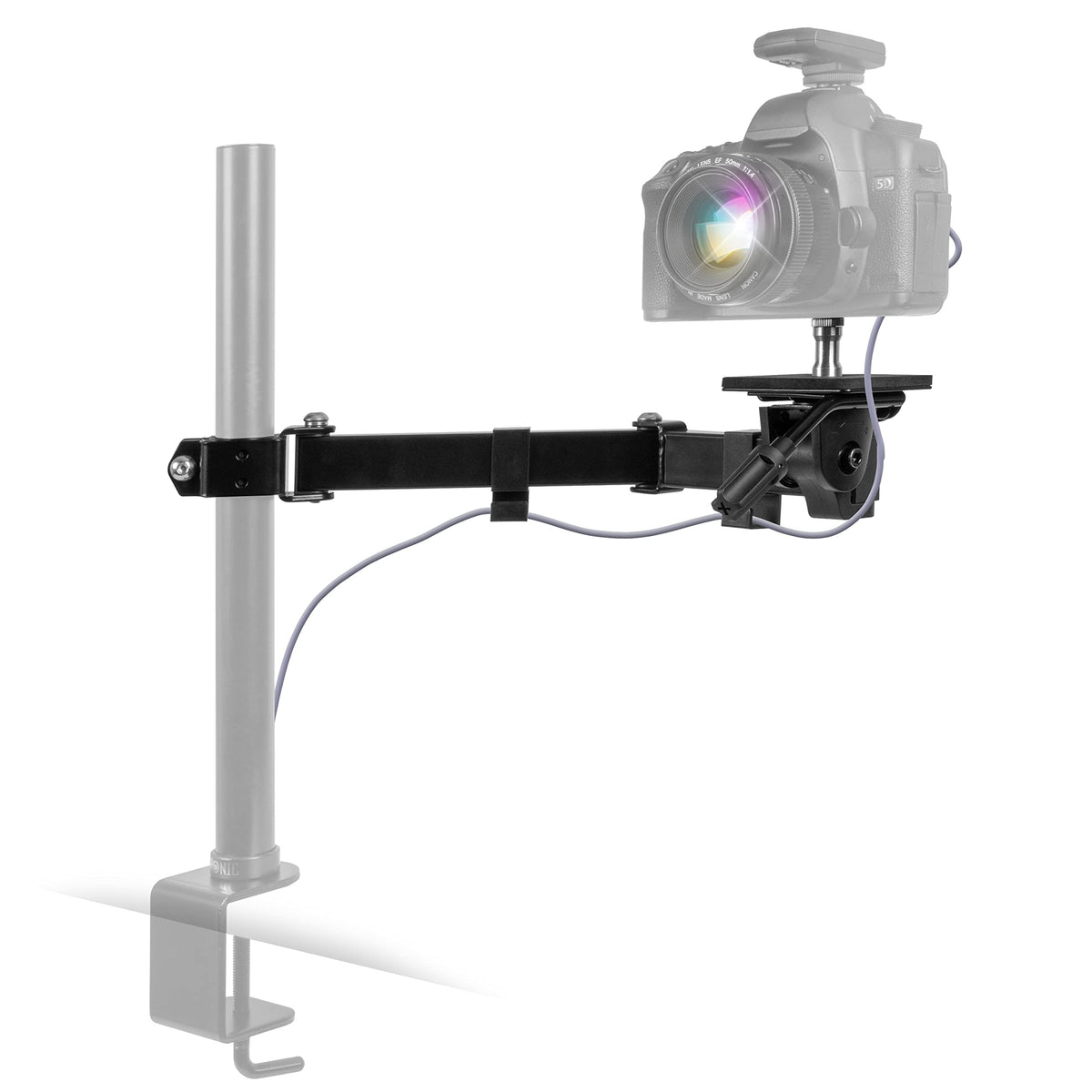 Locking Camera Arm Duronic Camera Arm CM01, Camera Mount for Monitor Stand, Adjustable Sw