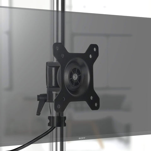 Duronic Computer Monitor Arms Stand with a transparent display background.