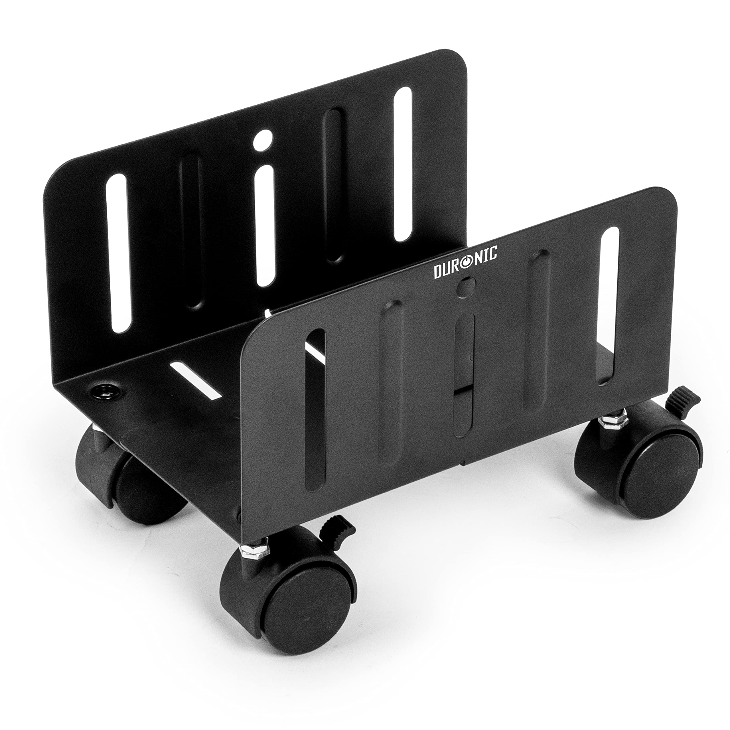 Duronic Computer Tower Stand DMHD2, CPU PC Rolling Stand with 4 Lockin