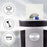 Duronic Cross Cut Paper Shredder destroying up to 20 sheets, compact discs, and credit cards.