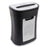 Duronic Cross Cut Paper Shredder with a mesh viewing window for office use.