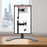 Duronic DM15D1 Monitor Stand showing product specifications for an adjustable arm.