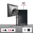 Duronic DM15D1 Monitor Stand with 360-degree rotation supporting up to 8kg or 17.6lbs per arm.