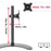Duronic DM15D1 Monitor Stand with adjustable height, VESA 75/100 mount, and semi-circle base for screens.