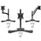 Duronic DM75 Stand for Pole featuring adjustable arms and stable v-shaped bases.