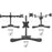 Duronic DM75 Stand for Pole featuring single and dual adjustable VESA mounts.