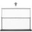 Duronic DPS40/43 projection screen adjustable height to suit your preference for home, office, school