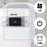 Duronic Dehumidifier featuring a digital display, humidity settings, and callout icons highlighting three fan speeds, an on/off button, and a 1-8 hour timer.