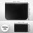 Duronic Desk Mount Reinforcement Plate product dimension