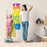 Duronic Digital Height Tape Measure with a mother measuring height of child