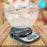Duronic Digital Kitchen Scale with detailed dimensions shown in centimeters and inches for both the scale and the bowl.