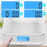 Duronic Digital Kitchen Scales showing four measurement modes: grams, milliliters, pounds/ounces, and fluid ounces.