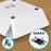 Duronic Digital Kitchen Scales showing non-slip feet and battery compartment for 2 AAA batteries.