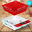 Duronic Digital Kitchen Scales with product dimension
